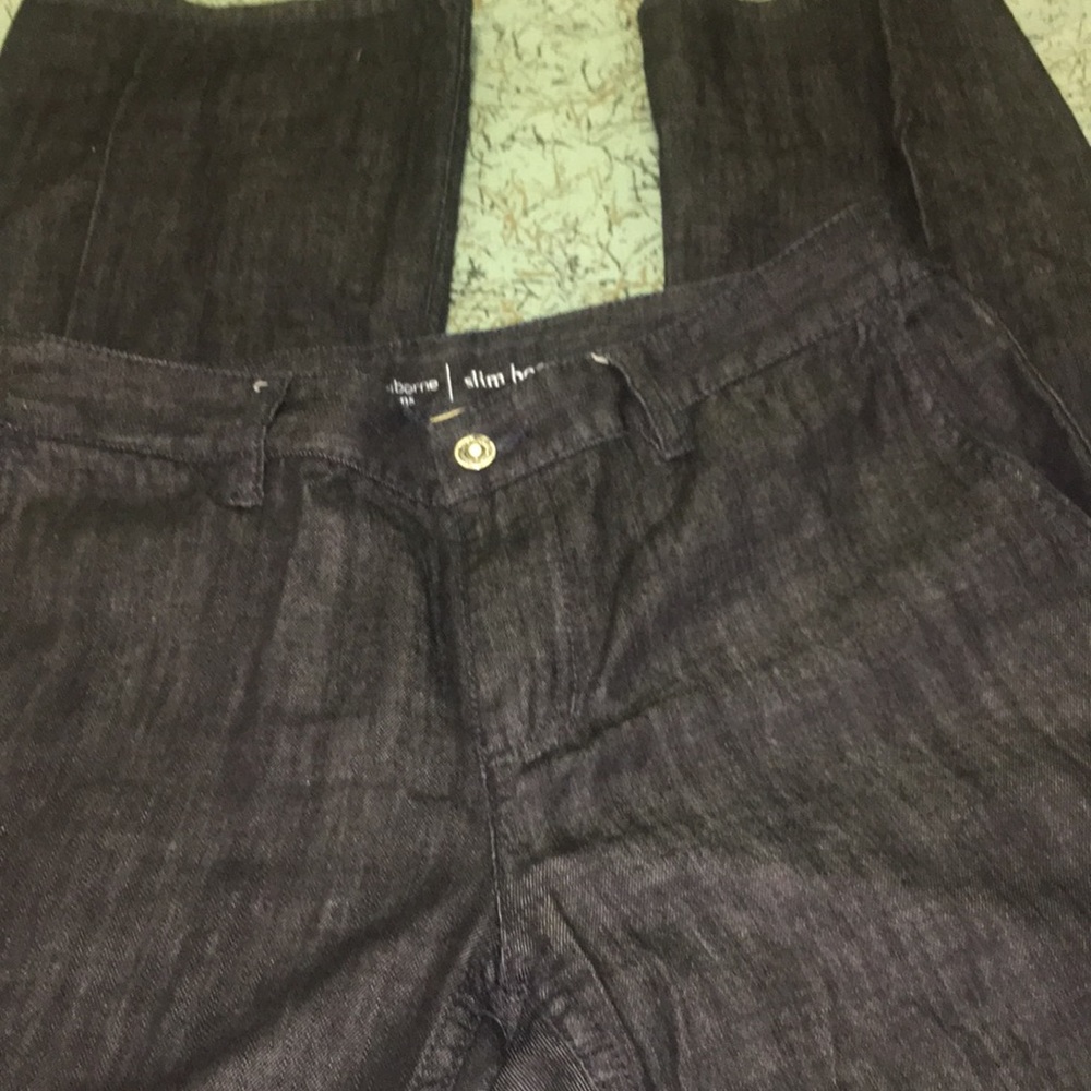 Liz Claiborne jeans/slim bootcut(black) - Picture 8 of 10